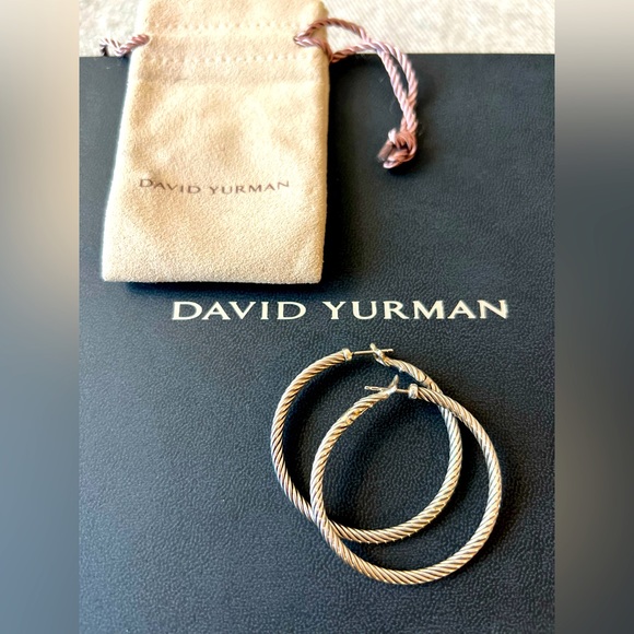 David Yurman Jewelry - *SOLD*  David Yurman Cable Hoop Earrings